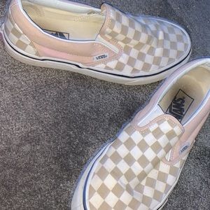 Womens "Frappe" Colored Checkered Slip-on Vans